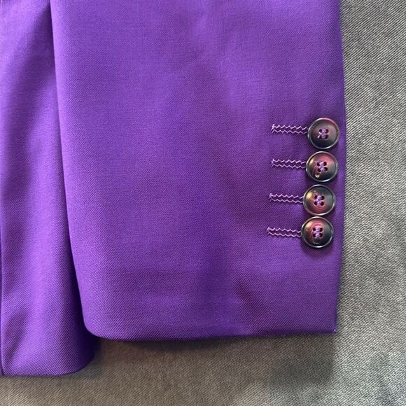 Men’s Mogu Purple Suit Jacket Blazer One Button Notched Lapel Size 36 NWT - Picture 11 of 11